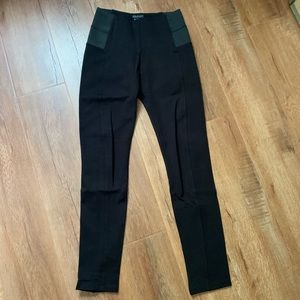 Black High-waisted Dress Skinnies